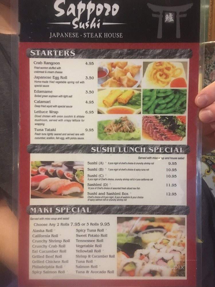 Sapporo Japanese Steakhouse - Guntersville, AL menu_pic