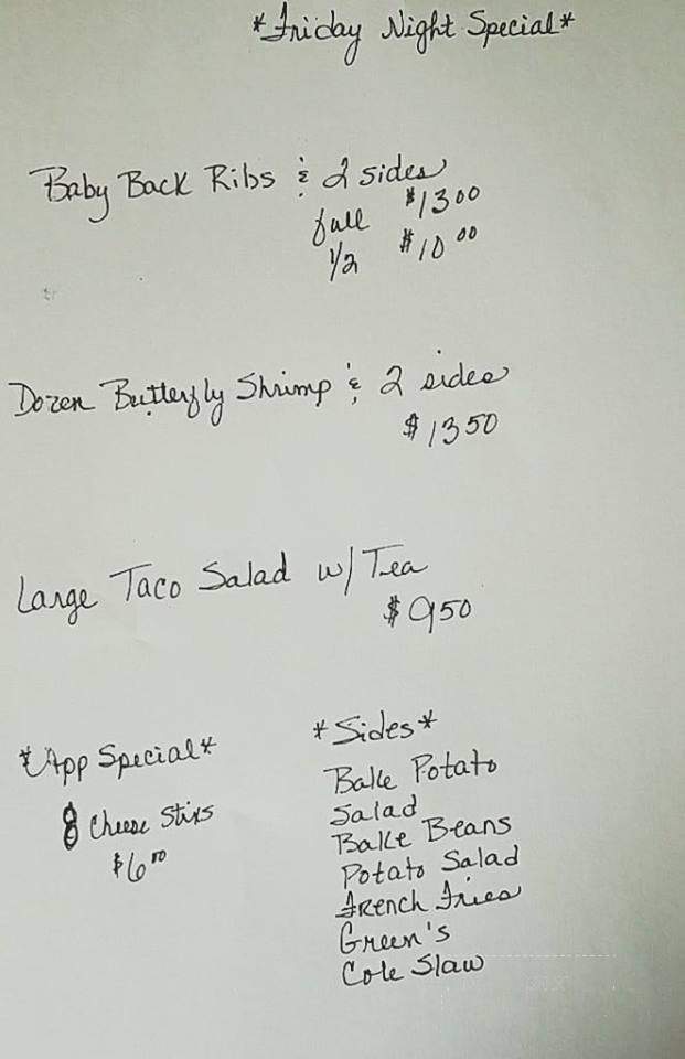 Maw Maws Cornbread Kitchen - Daviston, AL menu_pic