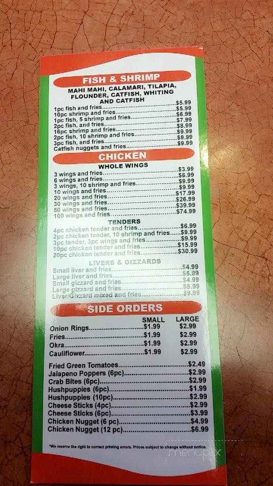 Captain Hooks - Dothan, AL menu_pic