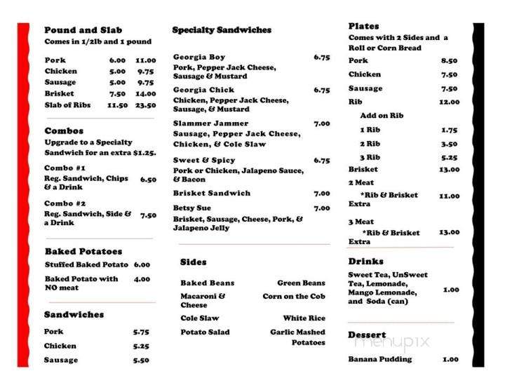 Choppers Old School BBQ - Daleville, AL menu_pic