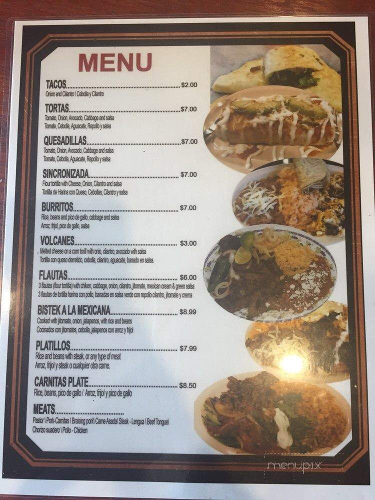 Monita Taqueria - Enterprise, AL menu_pic