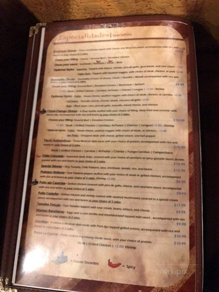 La Cocina - Mobile, AL menu_pic