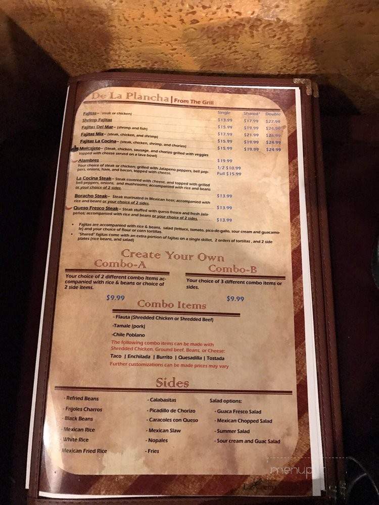 La Cocina - Mobile, AL menu_pic