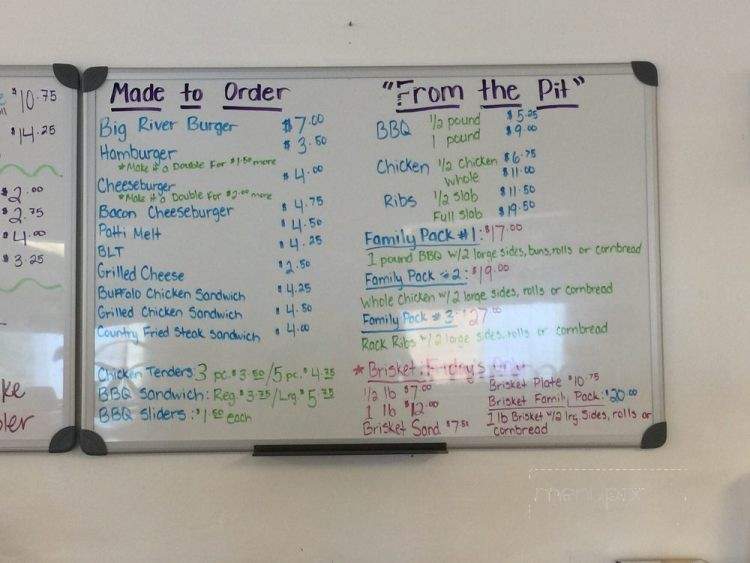 South of the River BBQ - Clarksville, TN menu_pic