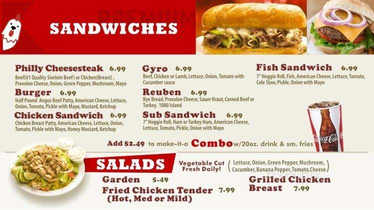 Chicken Exit - Clarksville, TN menu_pic