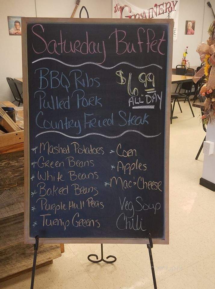 The Grainery - McEwen, TN menu_pic