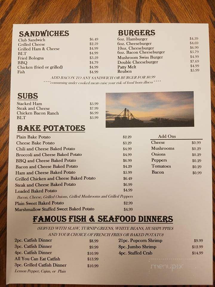 The Grainery - McEwen, TN menu_pic