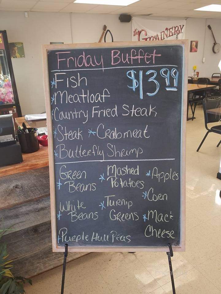 The Grainery - McEwen, TN menu_pic