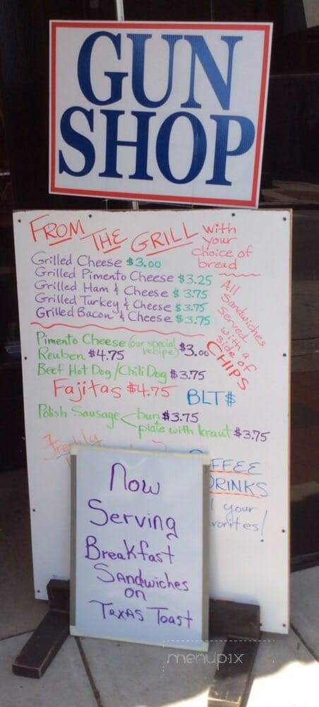 The Gun Shop - Mc Minnville, TN menu_pic