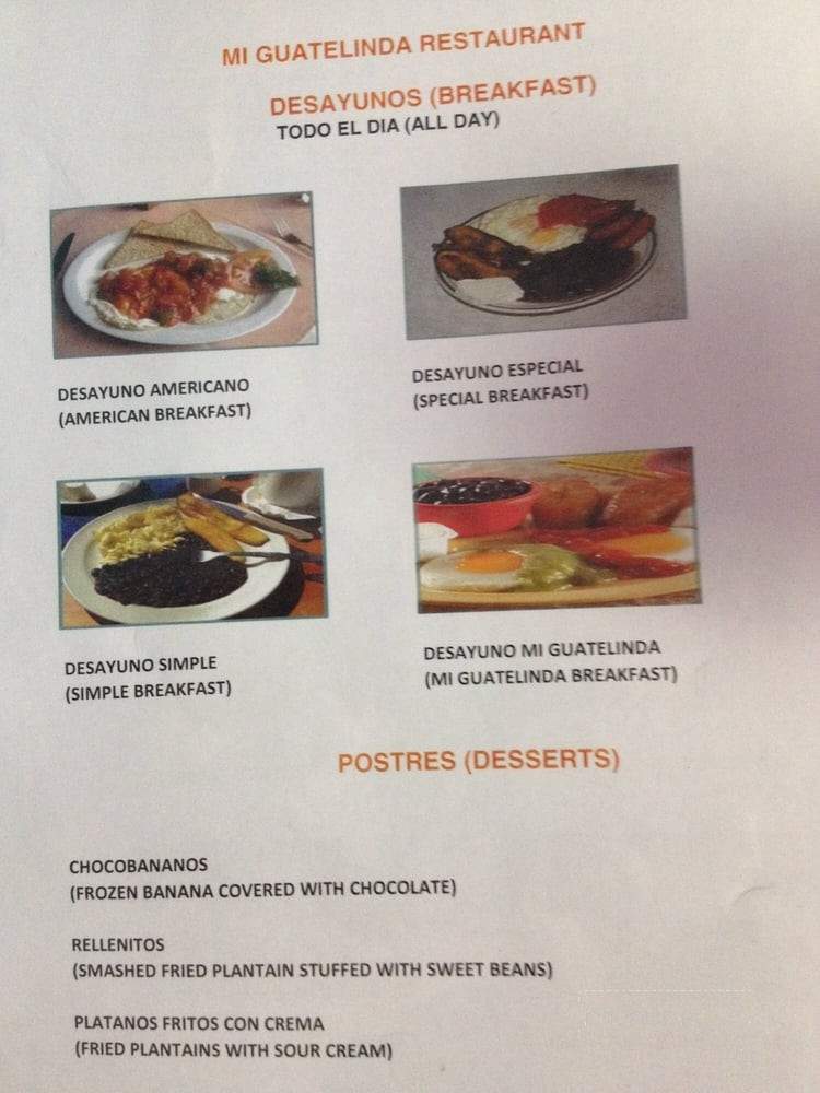 Mi Guatelinda Restaurante - Madison, TN menu_pic