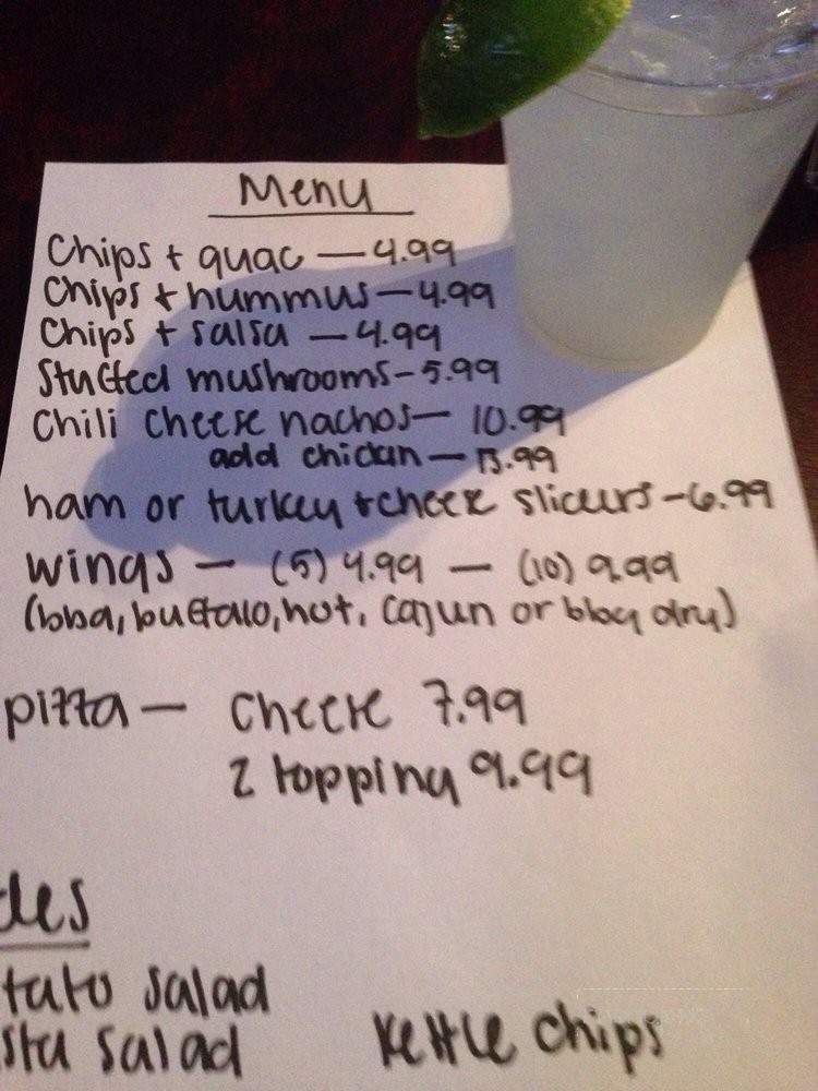 The Rhythm Saloon - Mount Juliet, TN menu_pic