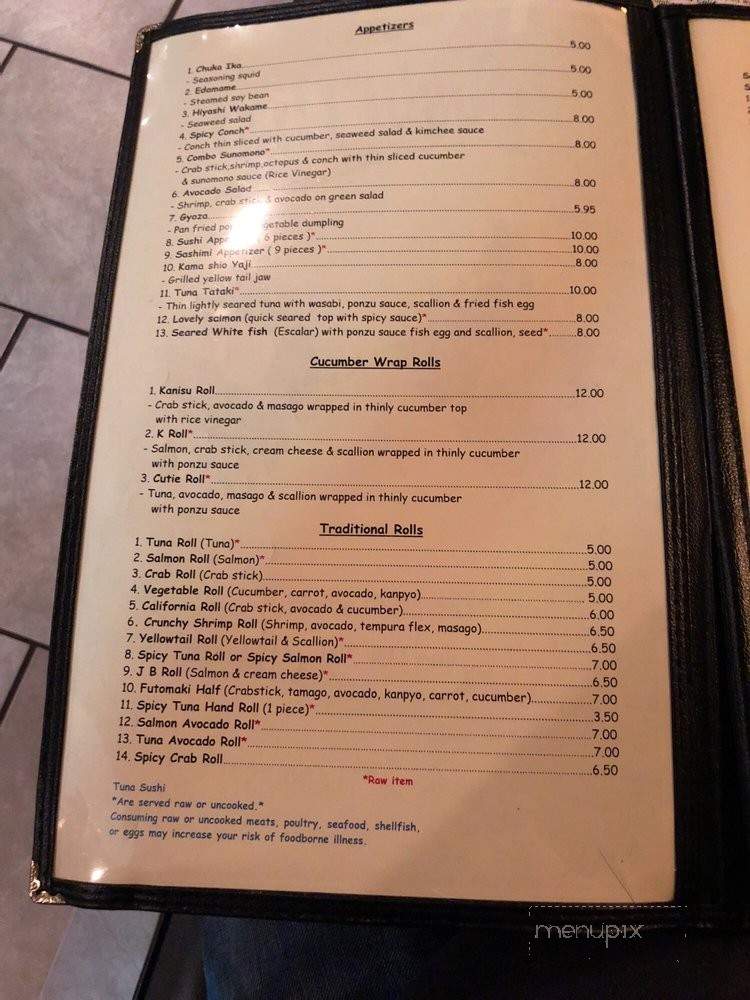 Sushi Thai - Spring Hill, TN menu_pic