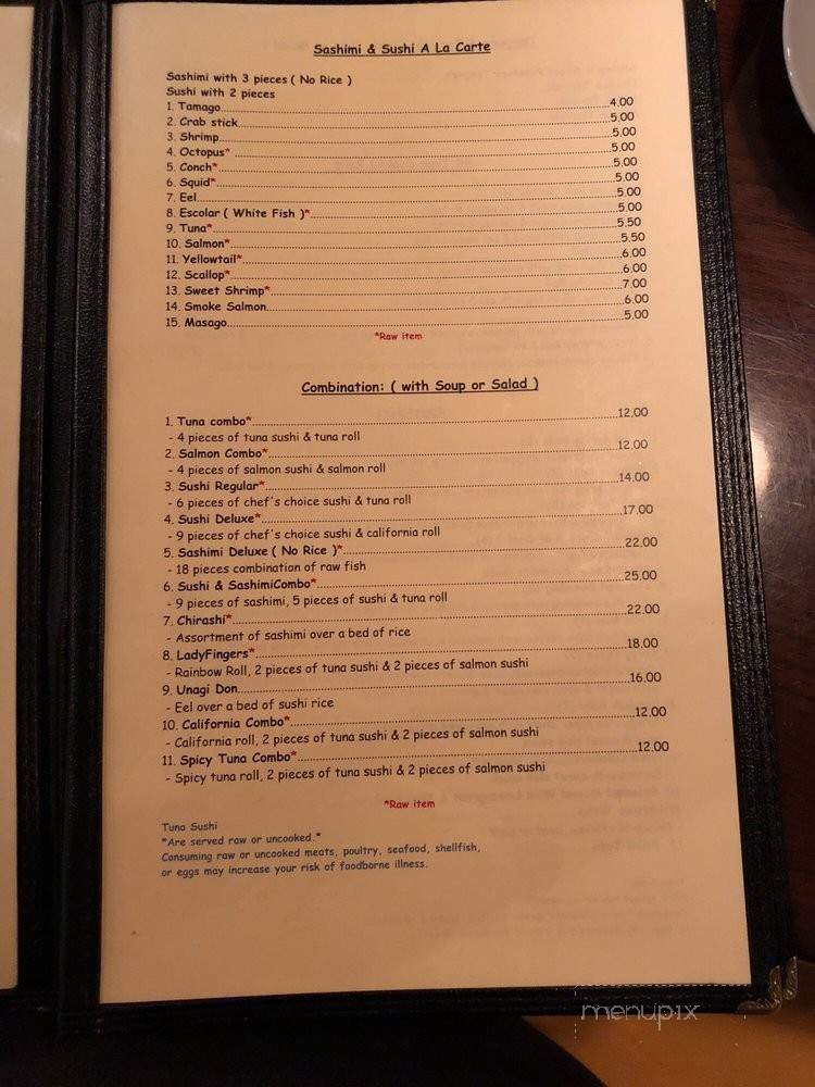 Sushi Thai - Spring Hill, TN menu_pic