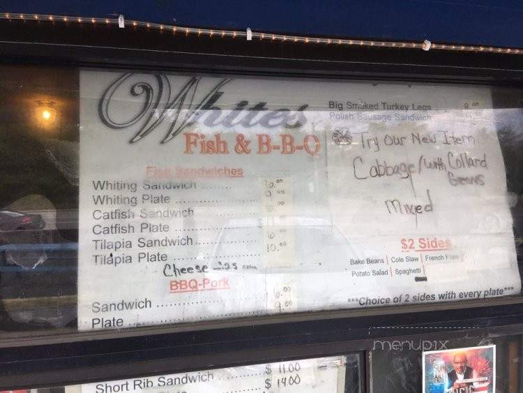 Whites Fish Hot Chicken & Bar-B-Que - Nashville, TN menu_pic