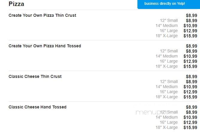 LJ Pizza & Pasta - Nashville, TN menu_pic