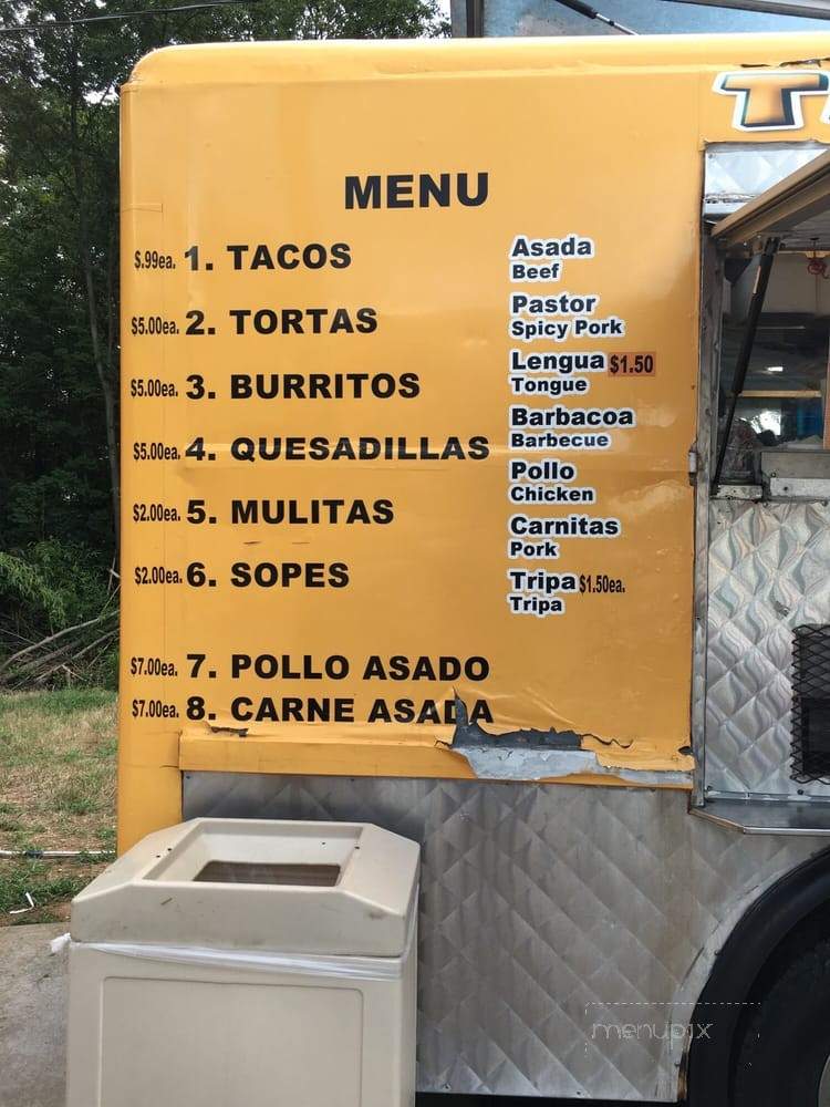 Taqueria El Dolar - Nashville, TN menu_pic
