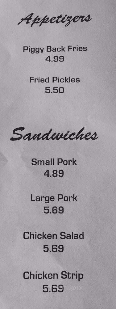 Xpress BBQ & Burgers - Harrison, TN menu_pic