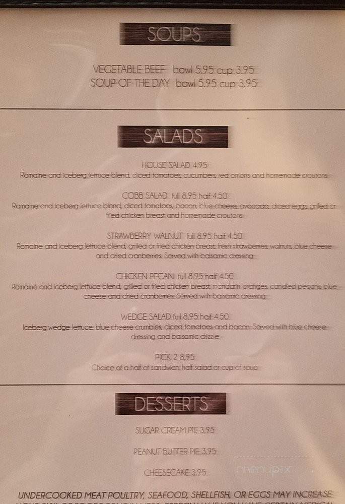 30 on the Square - Jasper, TN menu_pic