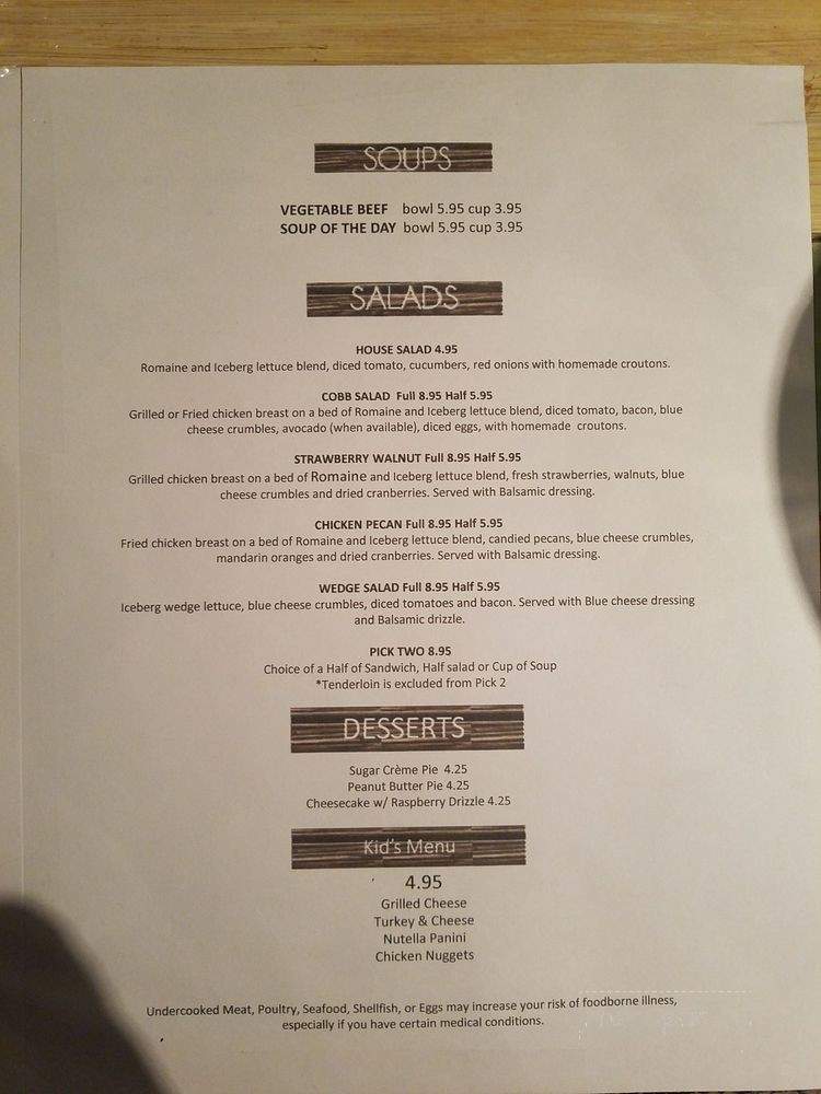 30 on the Square - Jasper, TN menu_pic
