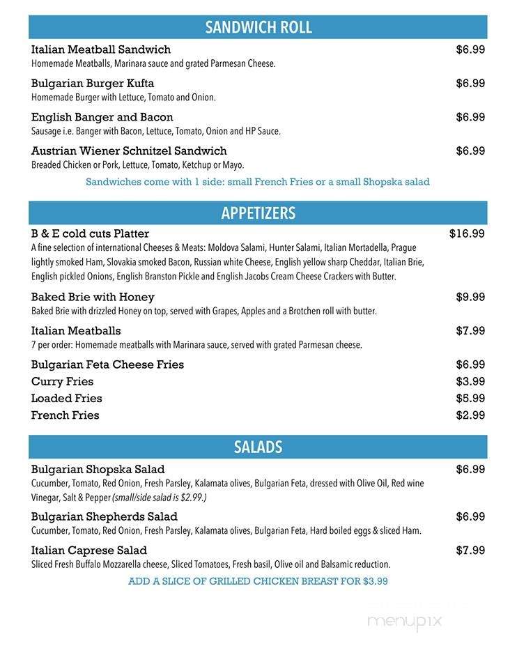 Bites of Europe - Manchester, TN menu_pic