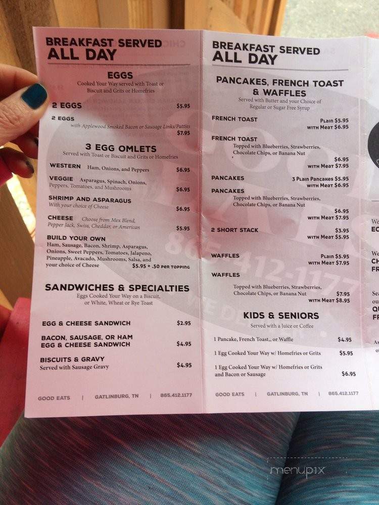 Good Eats - Gatlinburg, TN menu_pic