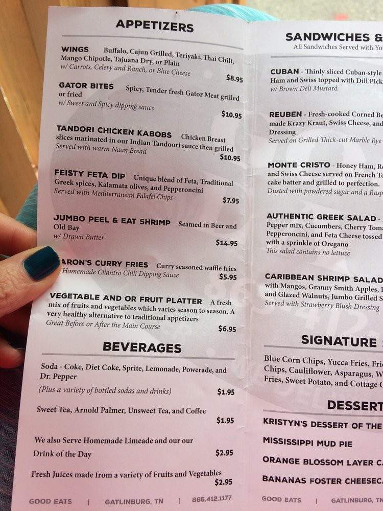 Good Eats - Gatlinburg, TN menu_pic