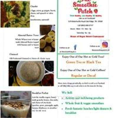 The Smoothie Patch - Oak Ridge, TN menu_pic