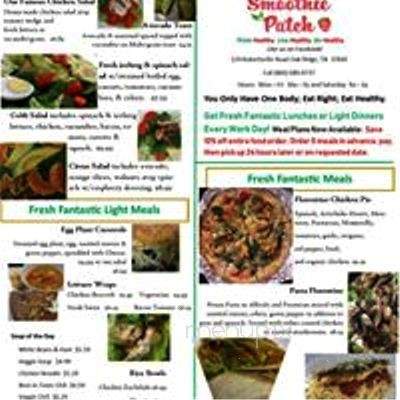 The Smoothie Patch - Oak Ridge, TN menu_pic