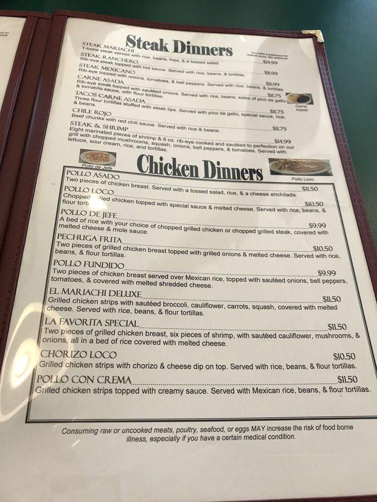 El Mariachi Loco - Powell, TN menu_pic