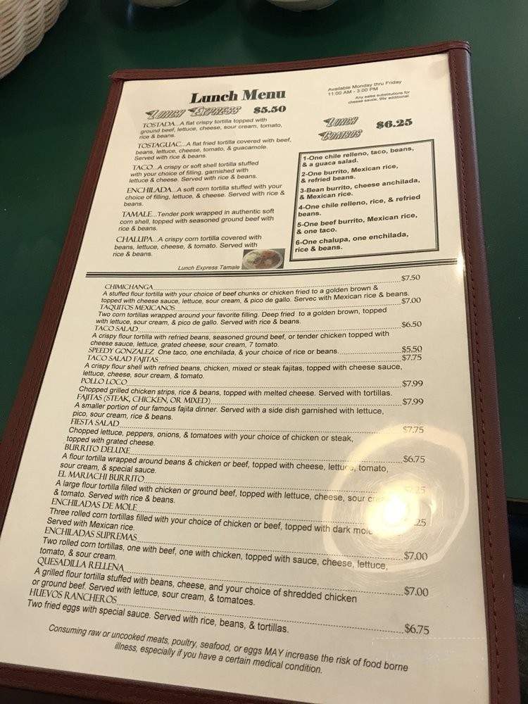 El Mariachi Loco - Powell, TN menu_pic
