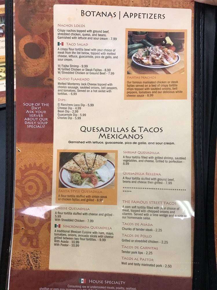 Pollo Loco - Sevierville, TN menu_pic