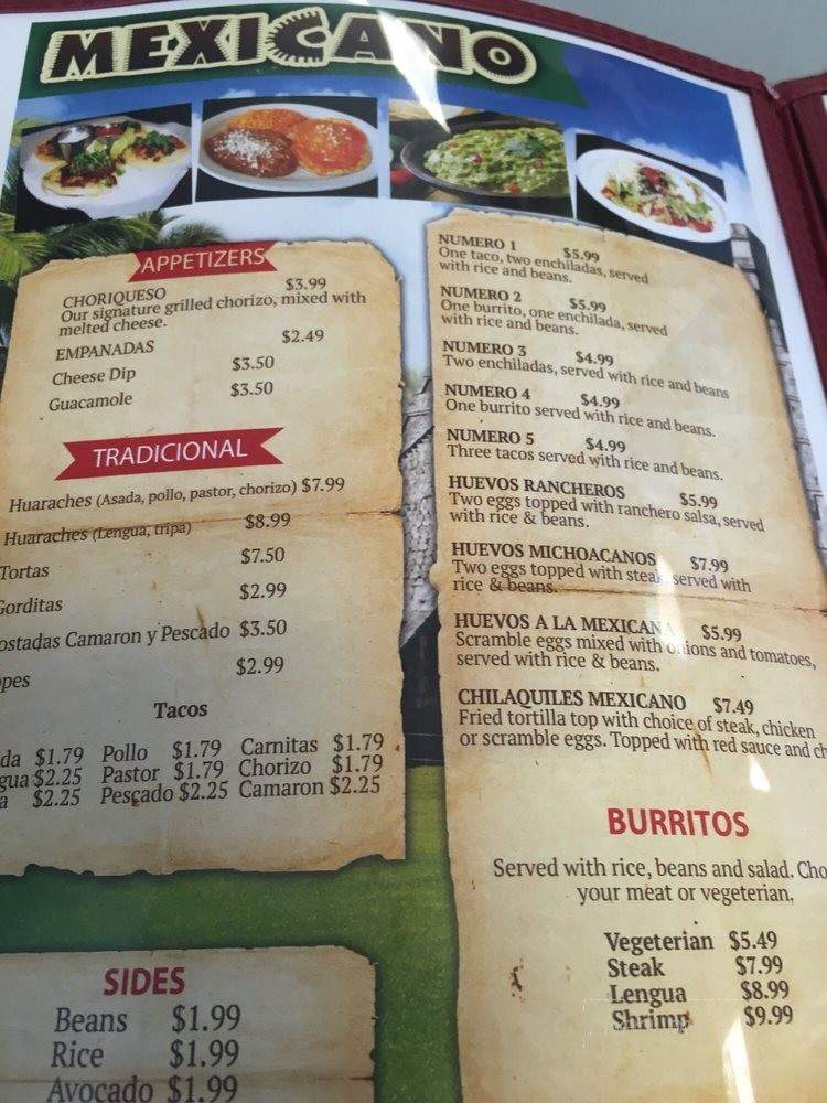 Restaurante Lempira - Knoxville, TN menu_pic