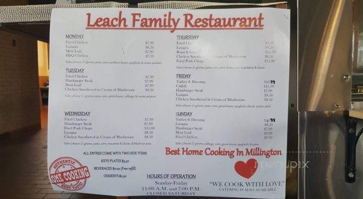 /30943538/Leach-Family-Restaurant-Millington-TN - Millington, TN