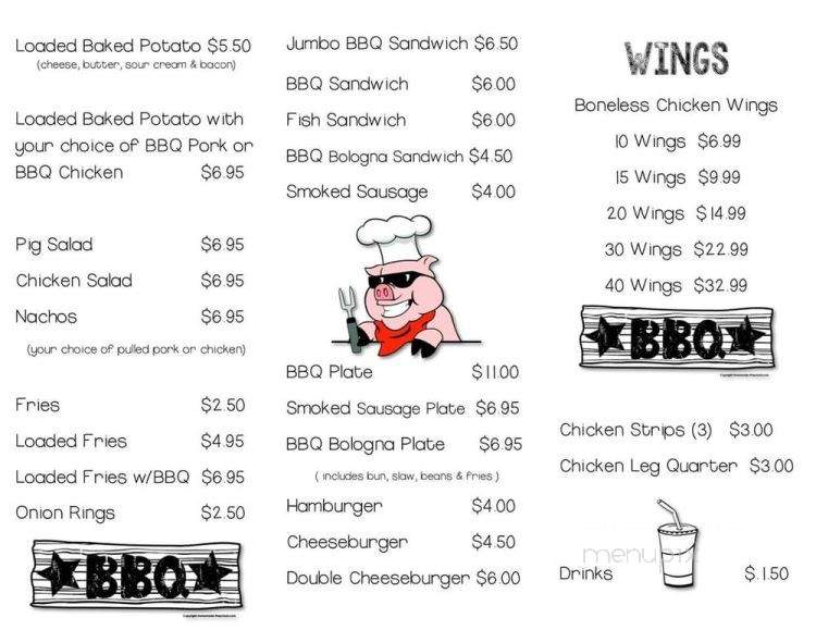 Yo Yo - Somerville, TN menu_pic