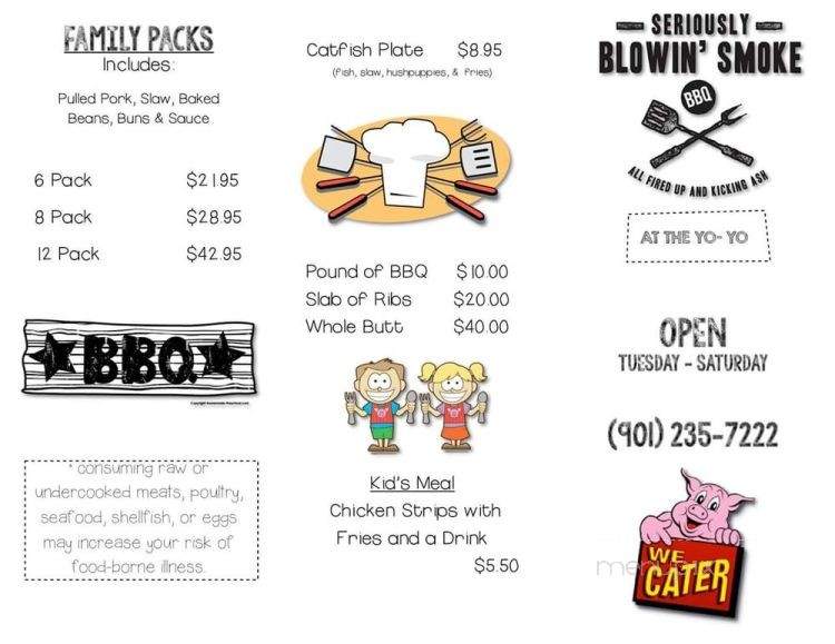 Yo Yo - Somerville, TN menu_pic