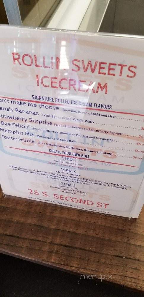 Rollin' Sweets - Memphis, TN menu_pic