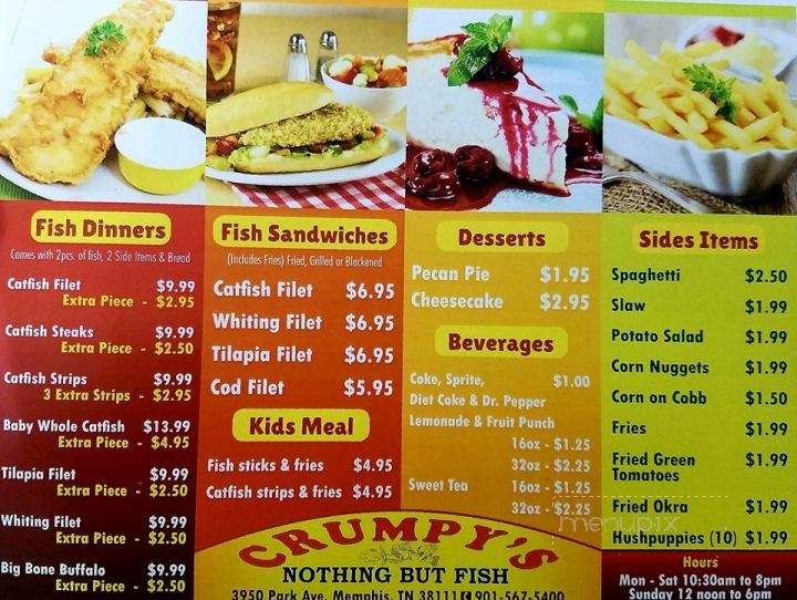 Crumpy's Nothing But Fish - Memphis, TN menu_pic