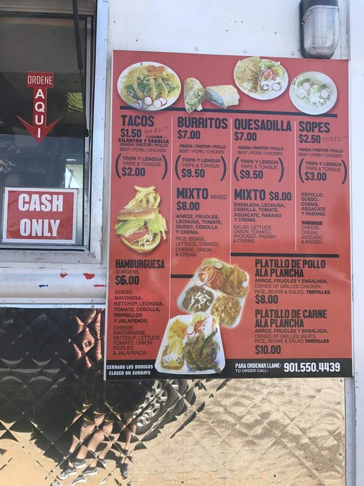 Taqueria La Pansa Feliz - Memphis, TN menu_pic