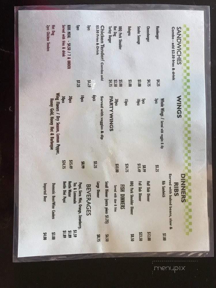 Highway 51 Grill - Memphis, TN menu_pic