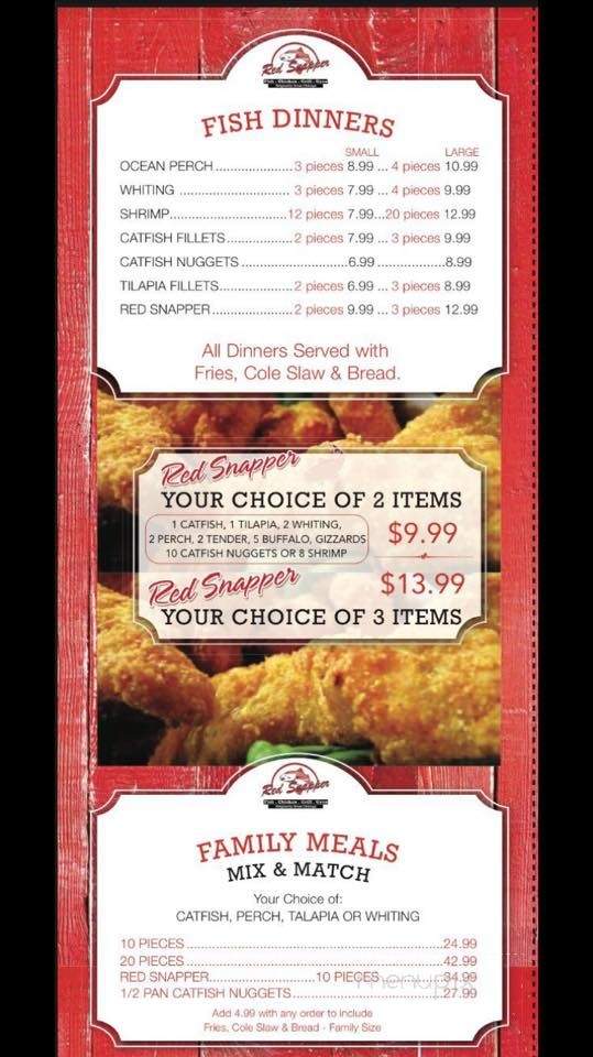 Red Snapper Memphis - Memphis, TN menu_pic