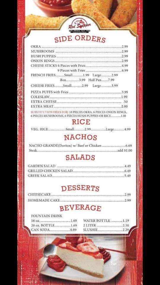 Red Snapper Memphis - Memphis, TN menu_pic