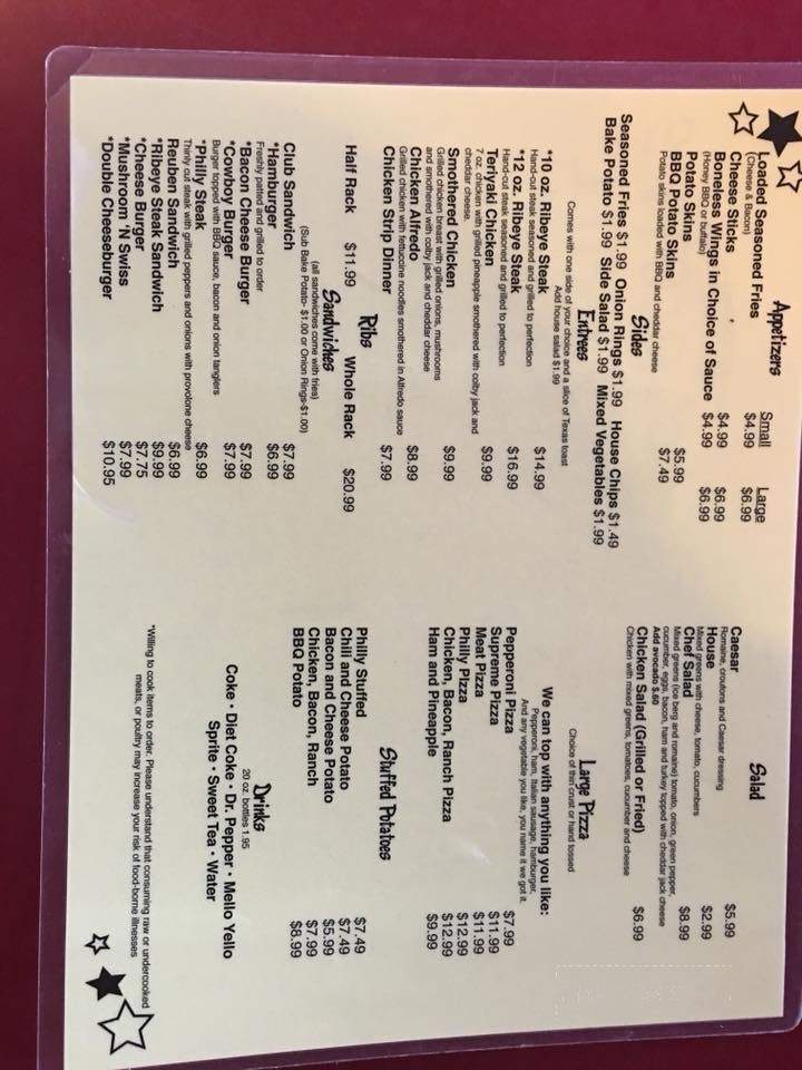 Scotts Grill - Union City, TN menu_pic