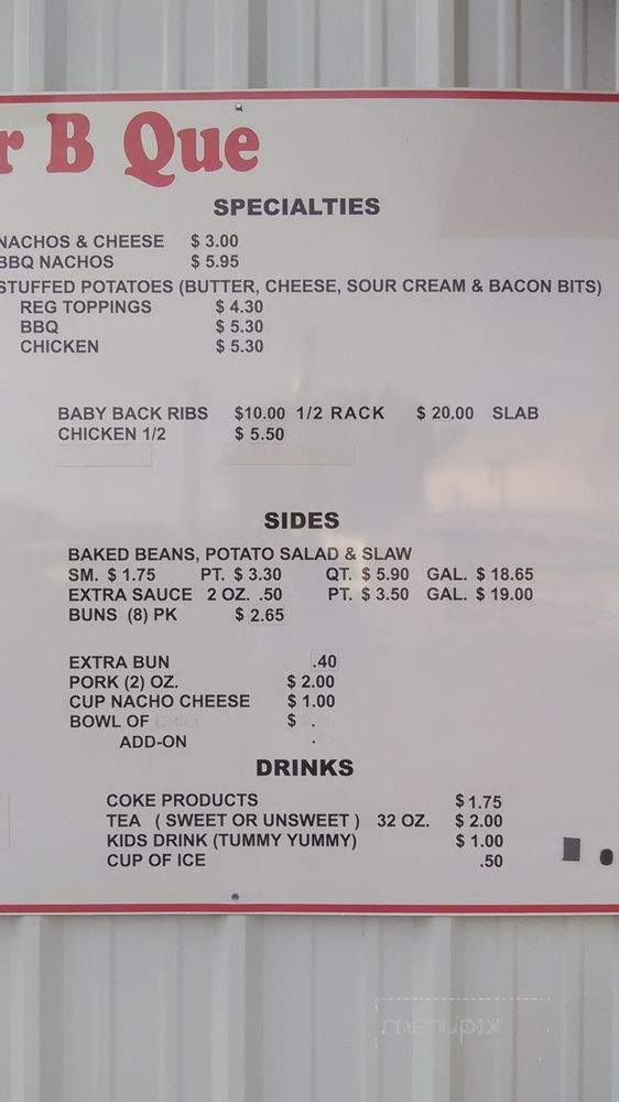 Diddy's BBQ - Jackson, TN menu_pic