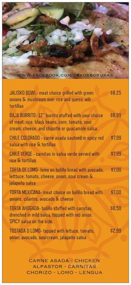 Takos Borukas - Jackson, TN menu_pic