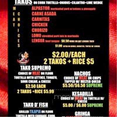 Takos Borukas - Jackson, TN menu_pic