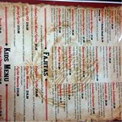 La Esperanza Mexican Restaurant - Savannah, TN menu_pic