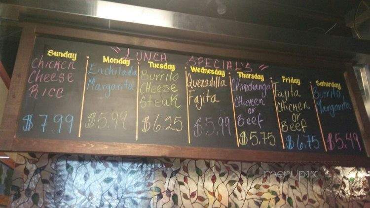 Margaritas Mexican Bar & Grill - Horn Lake, MS menu_pic