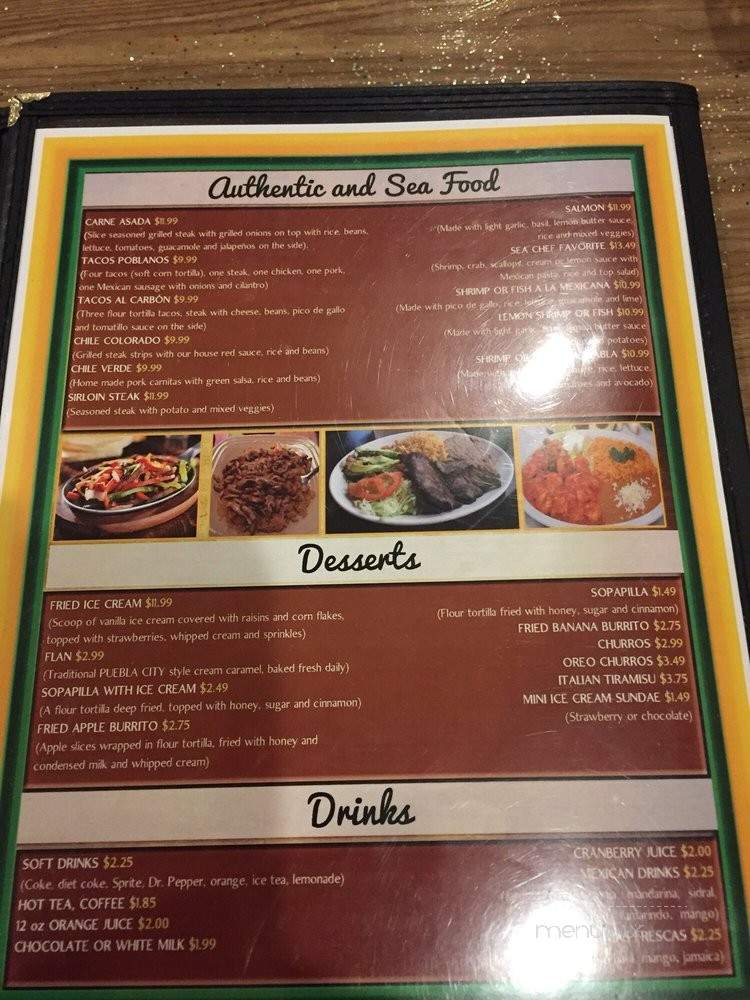Poblanos Mexican Restaurant - Southaven, MS menu_pic