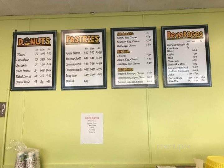 Max's Donut Shop - Corinth, MS menu_pic
