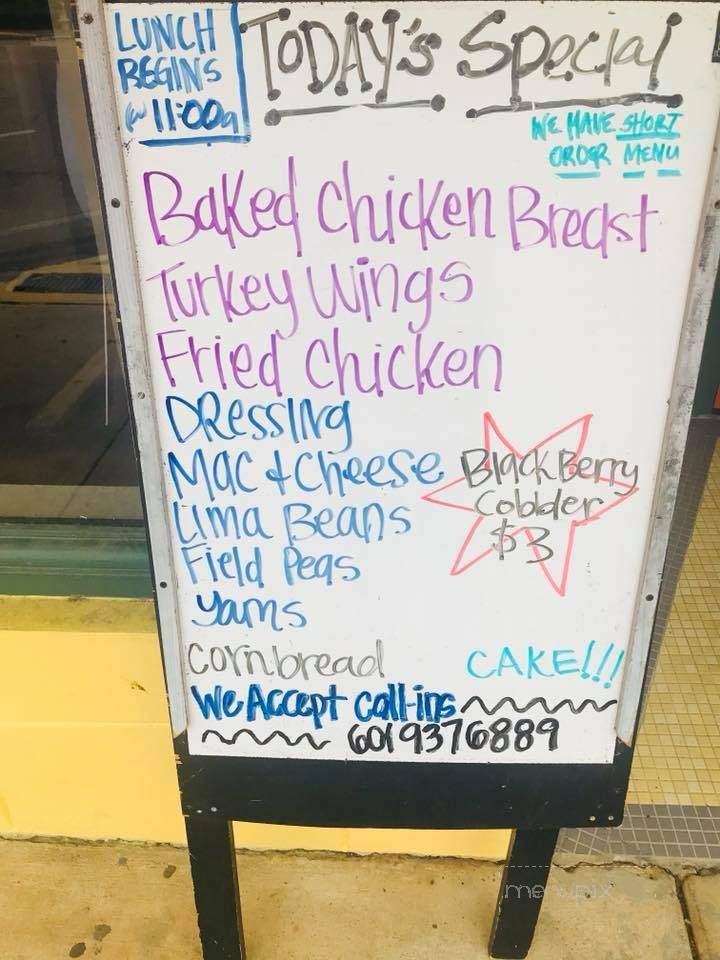 Bettina's Soulfood Kitchen - Canton, MS menu_pic